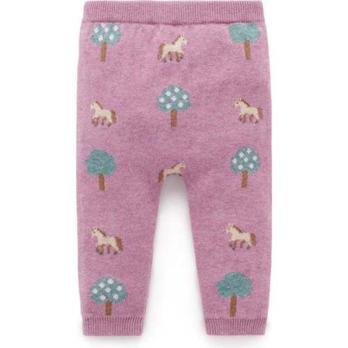 On The Farm Leggings Orchard Jacquard - Purebaby | Maisonette