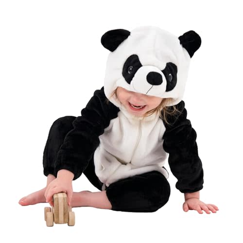 LONULAIN Unisex Baby Animal Costume Pajamas, Infant Flannel Hooded Halloween Romper Cosplay Costume/Homewear/Sleepwear