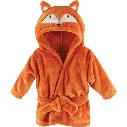 Hudson Baby Unisex Baby Plush Animal Face Bathrobe