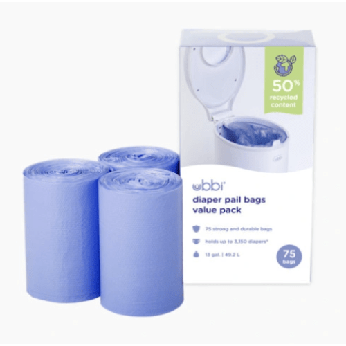 3pk Plastic Diaper Pail Bags - 75ct