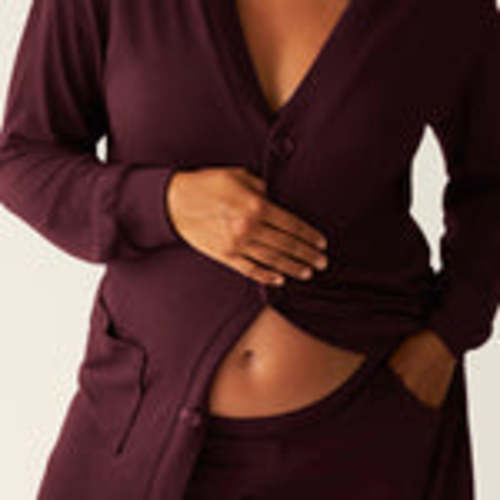 CozyKnit Wide Leg Lounge Pant | Deep Burgundy - Kindred Bravely