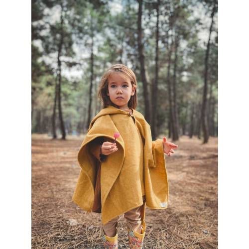 Kids Cashmere Spring Poncho, Children's Handwoven Hoodie, Baby Boho Handmade Hooded Poncho, Toddler Car Seat Cape, Kids Outdoor Clothes
