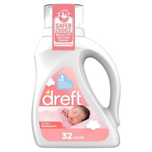 Dreft Stage 1: Newborn He Compatible Hypoallergenic Baby Liquid Laundry Detergent - 46 Fl Oz