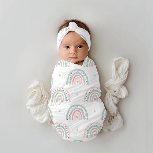 Rainbow Baby Blanket, Baby girl swaddle blanket, Baby blanket neutral, Baby nursery girl, Rainbow baby, Swaddle blanket set, gender Neutral