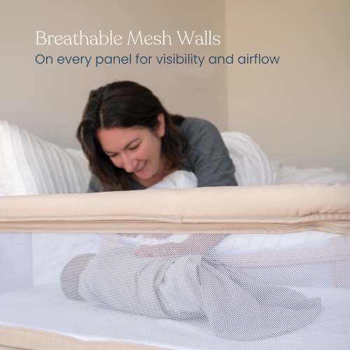 HALO® 2-in-1 Bedside Bassinet Sleeper | Adjustable Height Baby Bassinet