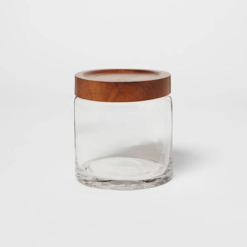 Canister Acacia/Glass Small for Pacifiers