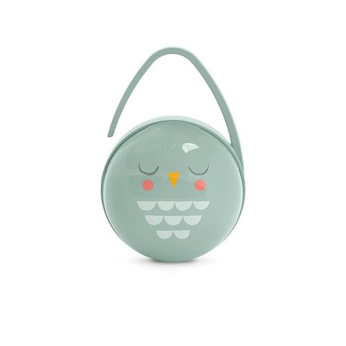 Suavinex Bonhomia - Funda para chupete de bebé 2 en 1, soporte para chupete, capacidad para 2 chupetes de bebé, accesorios para bebé, menta