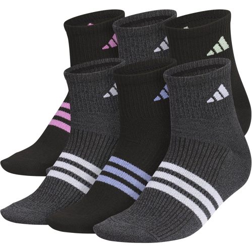 adidas Superlite Quarter Ankle Socks 6-Pairs Lightweight & Breathable