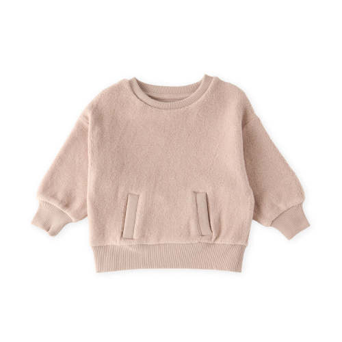 Teddy Fleece Dropped Shoulder Sweatshirt