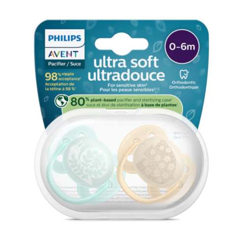 Ultra Soft Pacifier 0-6m Bird/ Snail (2)
