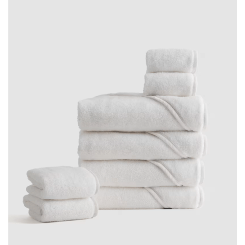 Organic Turkish Cotton Baby Bath Bundle 8-Pack in Soft Pink