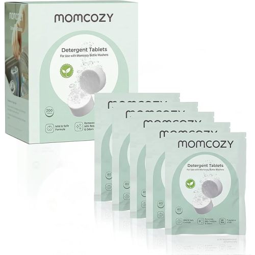 Momcozy Official Detergent Tablets for Momcozy Baby Bottle Washer, 200 Tablets