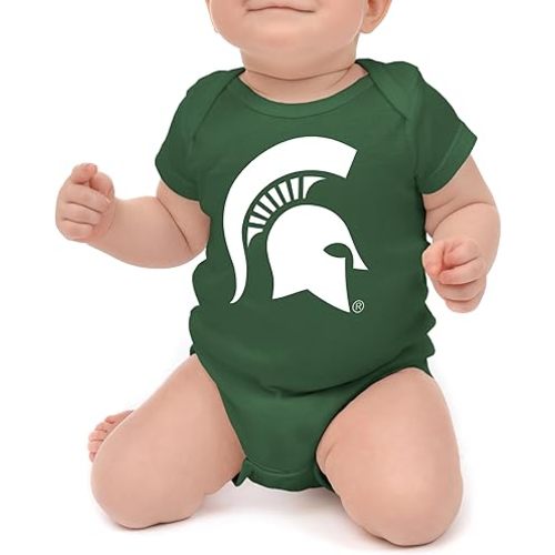 Little King NCAA Short Sleeve Romper-Big Logo 100% Cotton-Sizes 0-3M 6M 12M 18M