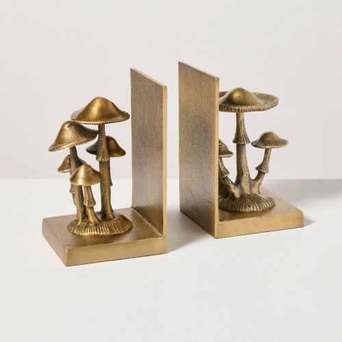 6" Brass Mushroom Bookends - Hearth & Hand™ with Magnolia