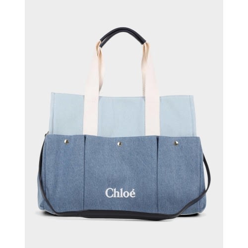 Cotton Denim Changing Bag