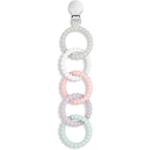 Ryan & Rose Cutie Clinks Attachable Teether Chew Toy for Babies (Precious)