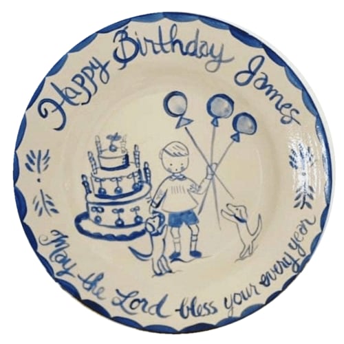 James Birthday Plate