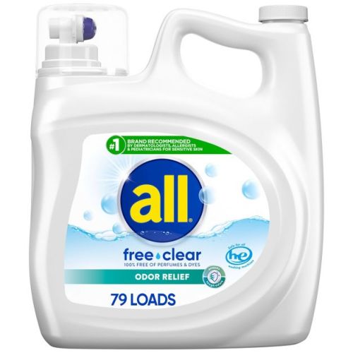 All Ultra Free Clear Odor Relief He Liquid Laundry Detergent - 141oz
