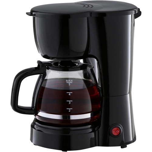 Mainstays 5 Cup Coffee Maker, Black