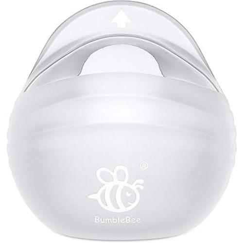 BumbleBee Wearable Milk Collector | Hands-Free, Kick-Proof, Portable Silicone Milk Saver for Breastfeeding Moms | Discreet, Comfortable - 3oz/90ml, 1 Count