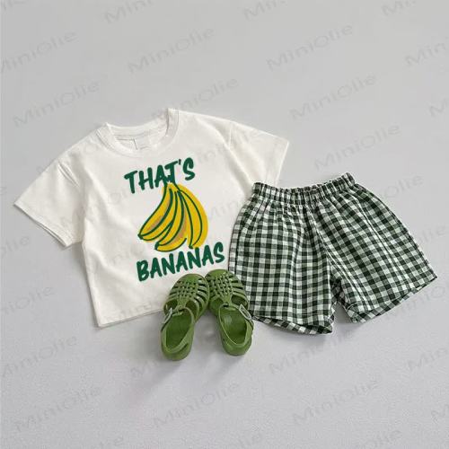 THAT'S BANANAS Baby Tee and Shorts 2-Piece Set