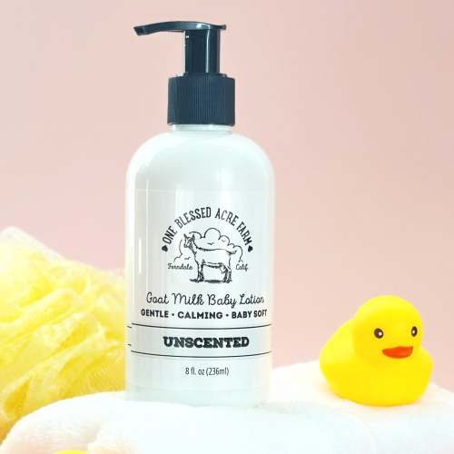 Fragrance Free Goat Milk Baby Lotion Sensitive Skin Baby Friendly Cream Unscented Baby Care Gift New Mom Gift Lotion For Newborn Gift Set