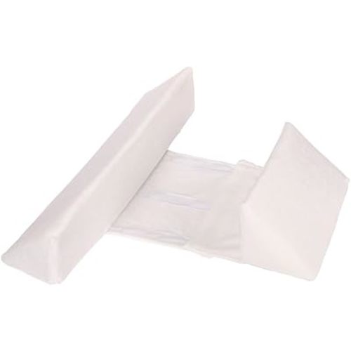 Adjustable Breathable Pillow for Side Sleeping - Secure & Comfortable Positioning Support for Your Little One, Soft White-1PACK