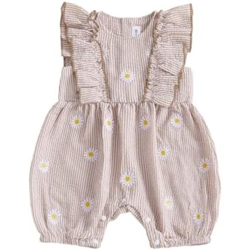 FOCUSNORM Newborn Baby Girl Summer Clothes Daisy Flying Sleeve Jumpsuit Romper Ruffle Onesie Infant Outfit 3 6 12 18 Months