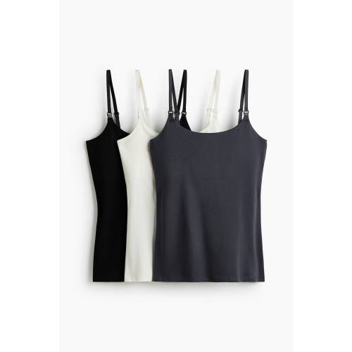 MAMA 3-PACK NURSING CAMISOLE TOPS