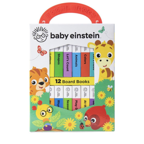 Baby Einstein - My First Library Board Book Block 12-Book Set - First Words, Alphabet, Numbers, and More! - PI Kids
