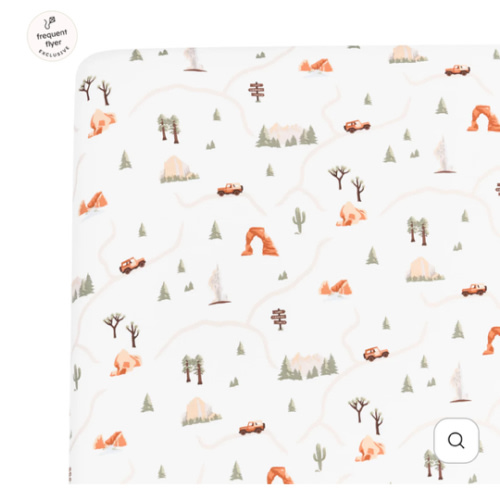 Crib Sheet in Road Trip