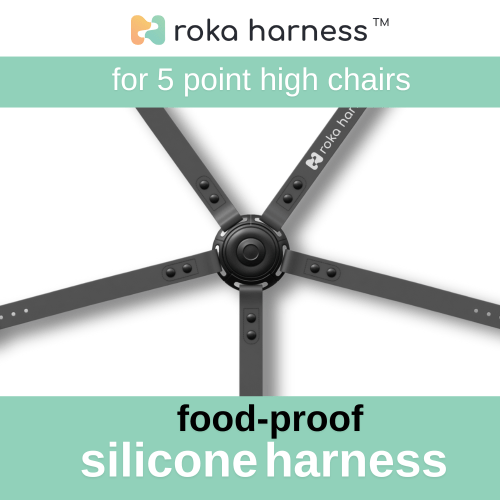 High Chair Harness, Antibacterial Silicone Material | Roka Harness