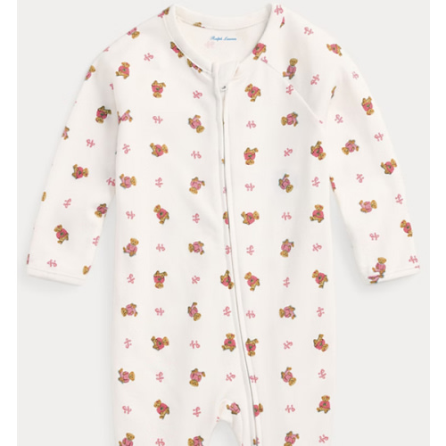 Polo Bear Cotton Footed Coverall