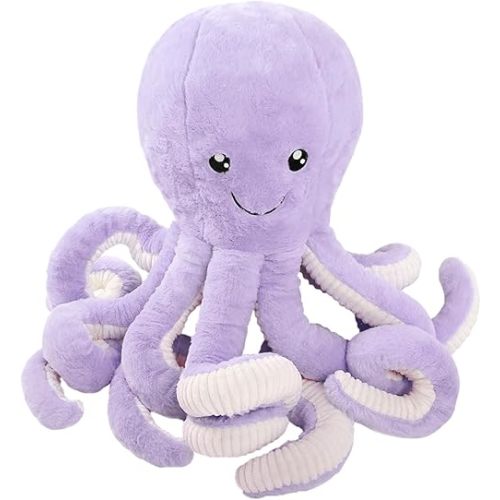 DENTRUN Octopus Stuffed Animals, Giant Octopus Plush Doll Play Toys for Kids Girls Boys Adults Birthday Xmas Halloween Present Stuffed Sea Animals Plushie, 7/16/24/32 Inches, 5 Colors