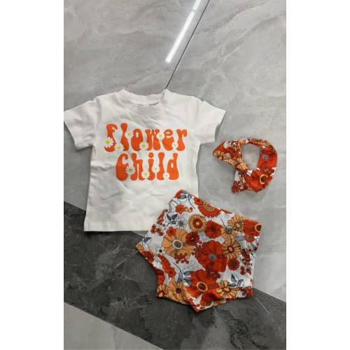 Flower Child Print Floral Suit