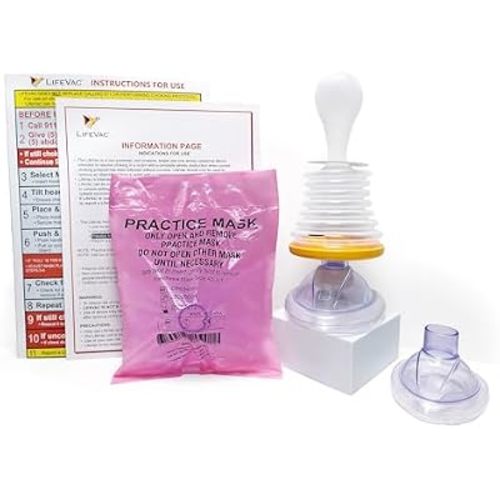 LifeVac Home Kit - Portable Suction Rescue Device, First Aid Kit for Kids and Adults, Portable Airway Suction Device for Children and Adults