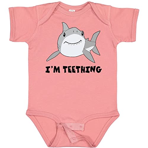 inktastic I'm Teething Cute Shark Baby Bodysuit