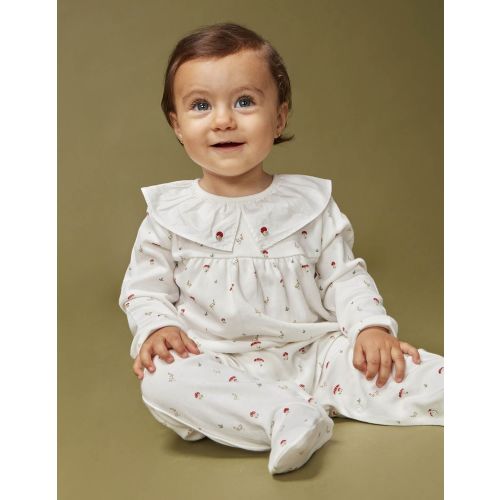 Pijama cogumelos branco