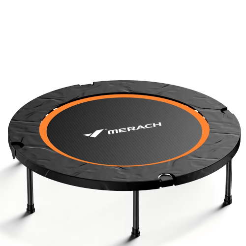 MERACH Mini Trampoline, 40 inch Foldable Trampoline for Kids & Adult, Exercise Rebounder, Round Small Trampoline Gift, 330lbs Capacity