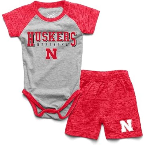 Wes and Willy Baby College Team One Piece and Short Set Cloudy Yarn Pattern