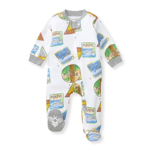 State Park Patches Organic Cotton Pajamas - 0-3 Months
