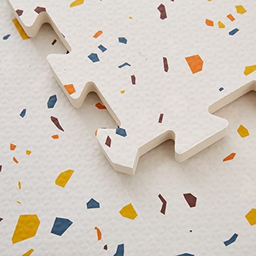 Terrazzo Playmat, Non-Toxic, Large, Puzzle Playmat (Multi), 180 Centimeters x 120 Centimeters