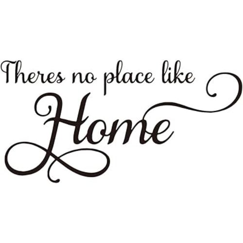 There's no Place Like Home Vinyl Wall Decal Family Love Quotes Wall Sticker for Home Decor