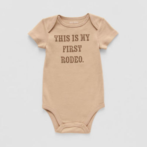 Okie Dokie Baby Unisex Round Neck Short Sleeve Rib Bodysuit