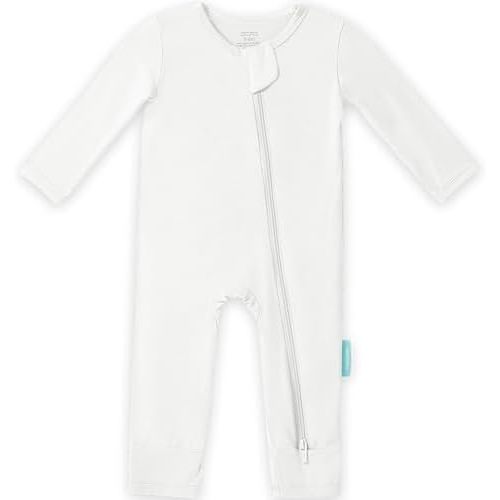 PurComfy Baby Long Sleeve Romper Jumpsuit, Premium Soft Rayon One Piece Pajamas Boy Girl 2-Way Zipper Coverall Sleeper