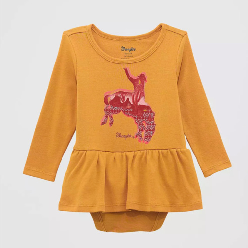 Baby Girl's Horse Graphic Skirted Bodysuit | SALE | Wrangler®
