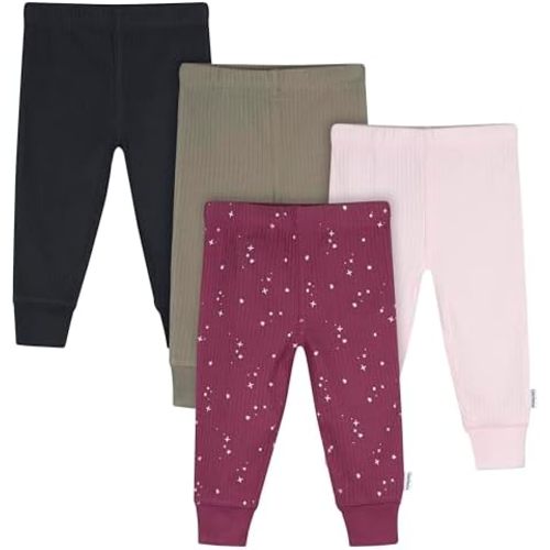 Gerber Baby Girls' Multi-Pack Active Pants Set
