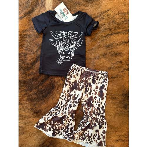 Highlander cowprint bell set