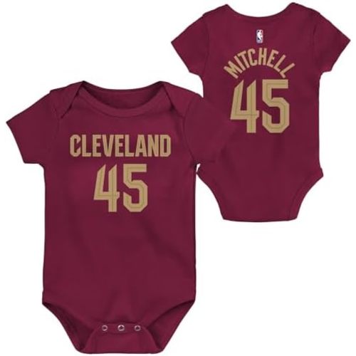 Outerstuff NBA Newborn & Infants 0-24 Official Player Name & Number Jersey Creeper Romper