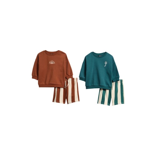 Kids' 4-Pack Assorted Sweatshirts & Shorts Set